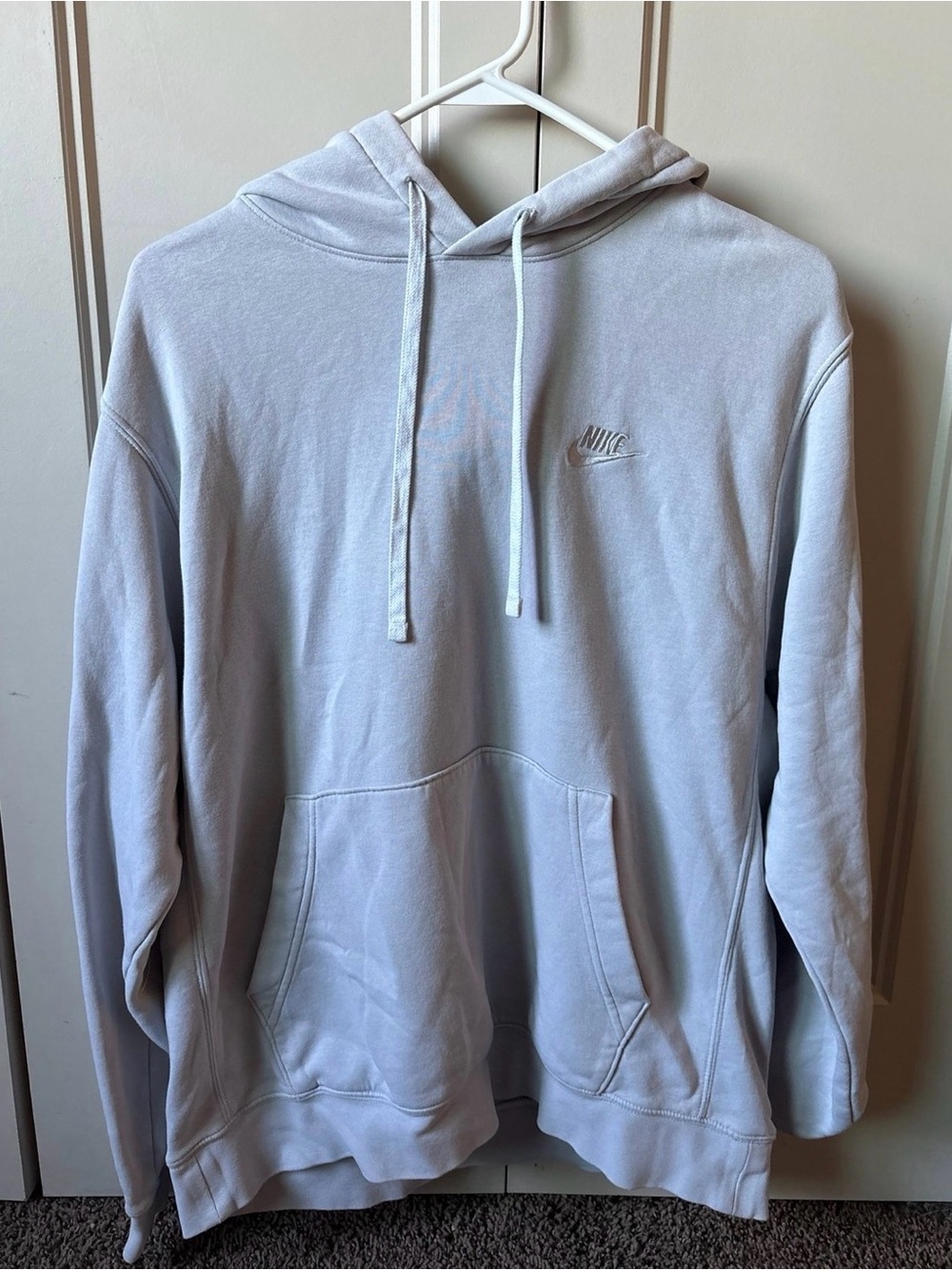 Nike Light Gray Men's Pullover Hoodie